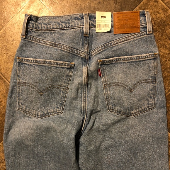 LEVIS 70's High Slim Straight Jeans Medium Indigo Worn In NWT - Picture 15 of 17